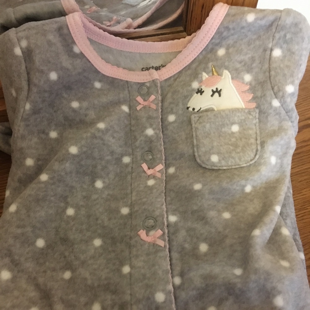 NWT Carters 9M one piece with unicorn on front